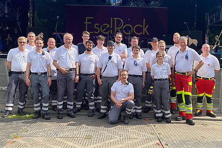 Die Helferinnen und Helfer der DRK Bereitschaft Wesel