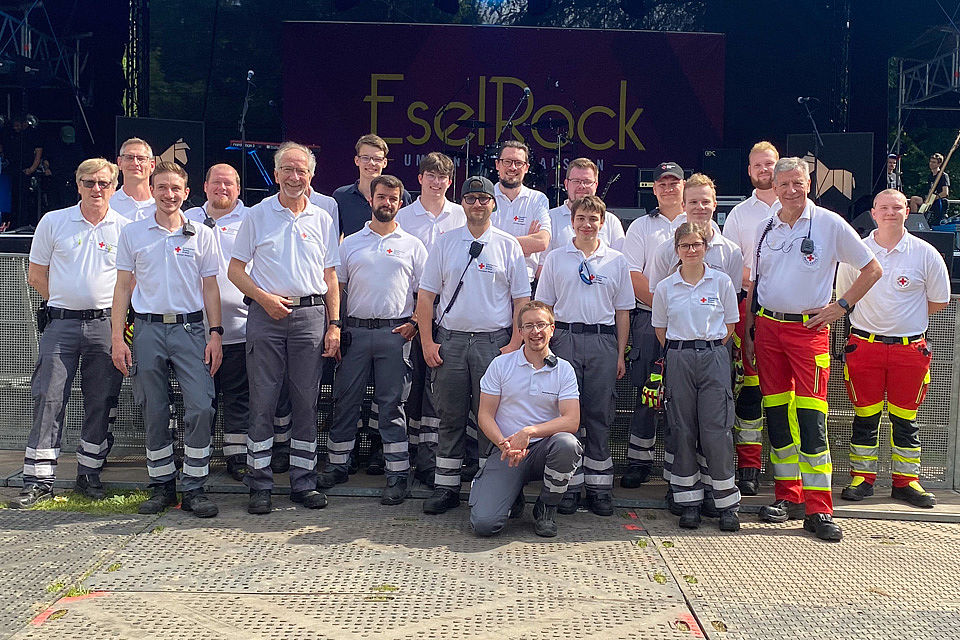 Die Helferinnen und Helfer der DRK Bereitschaft Wesel